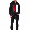 Manner Reason | Scarface Chenille-Kapuzenpullover Mit Schlitz Schwarz