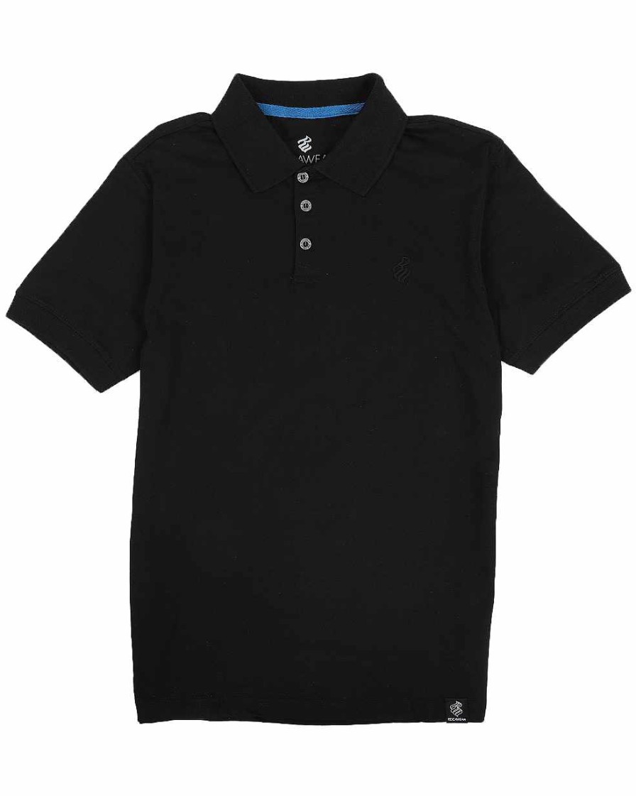 Manner Rocawear Polos | Poloshirt Mit Kontrastfarbbesatz Schwarz