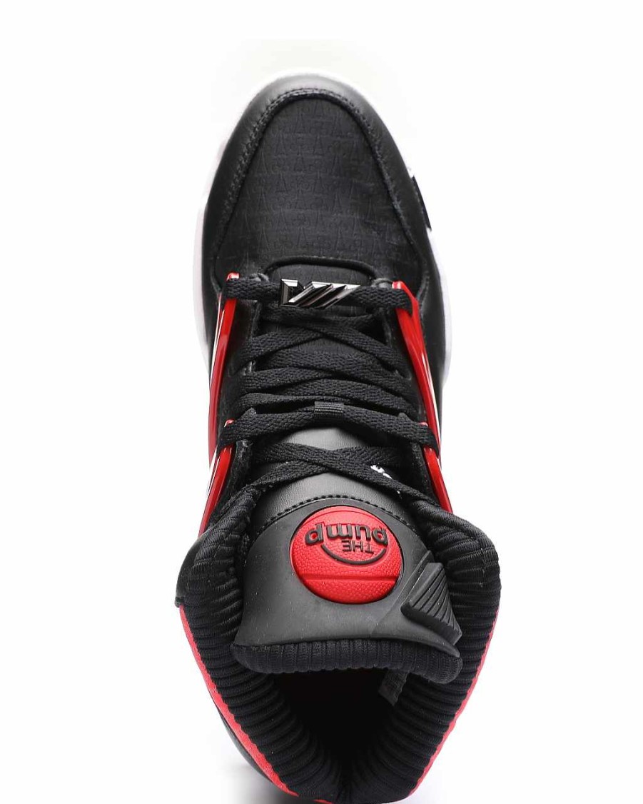 Manner Reebok Schuhe | Pump Omni Zone Ii Turnschuhe Schwarz Rot