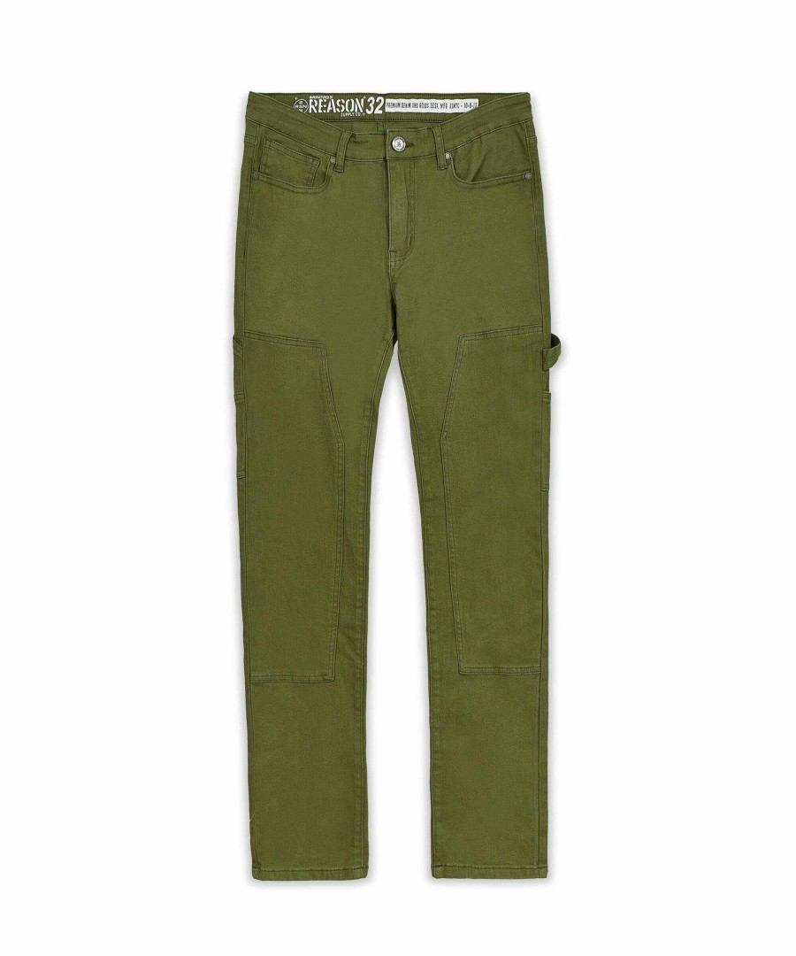 Manner Reason Jeans | Carson Carpenter Jeans Olive