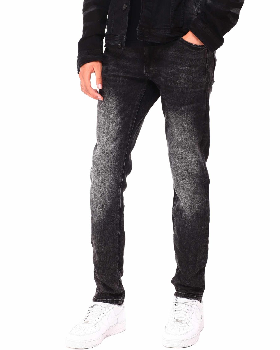 Manner Richie Le Cargohose | Jeans In Verblasster Waschung Schwarze Waschung