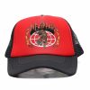 Frauen Reason Hute | Def Leppard World Tour Trucker-Mutze Schwarz Rot