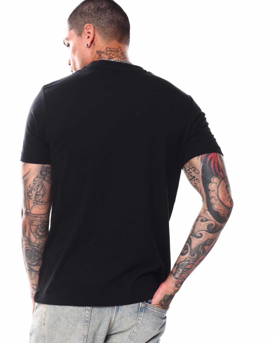 Manner Rocawear T-Shirts | Hd-Bedrucktes T-Shirt Mit Rundhalsausschnitt Schwarz