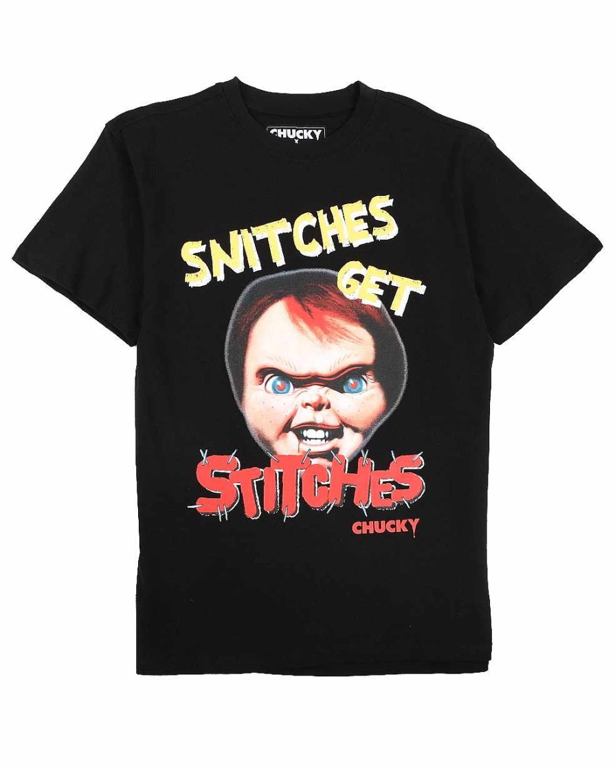 Manner Reason T-Shirts | Chucky Stitches T-Shirt Schwarz