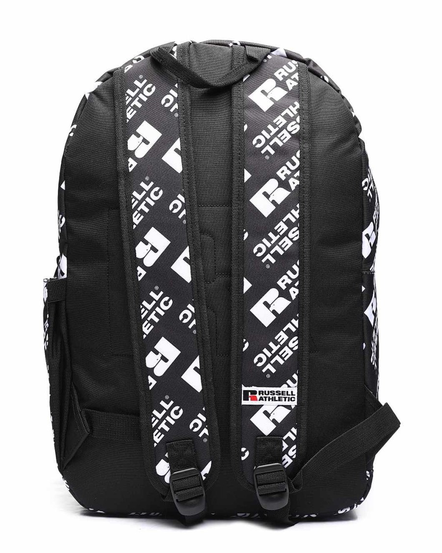 Frauen Russell Athletics Rucksacke | Anzeigetafel-Rucksack Schwarz-Weiss