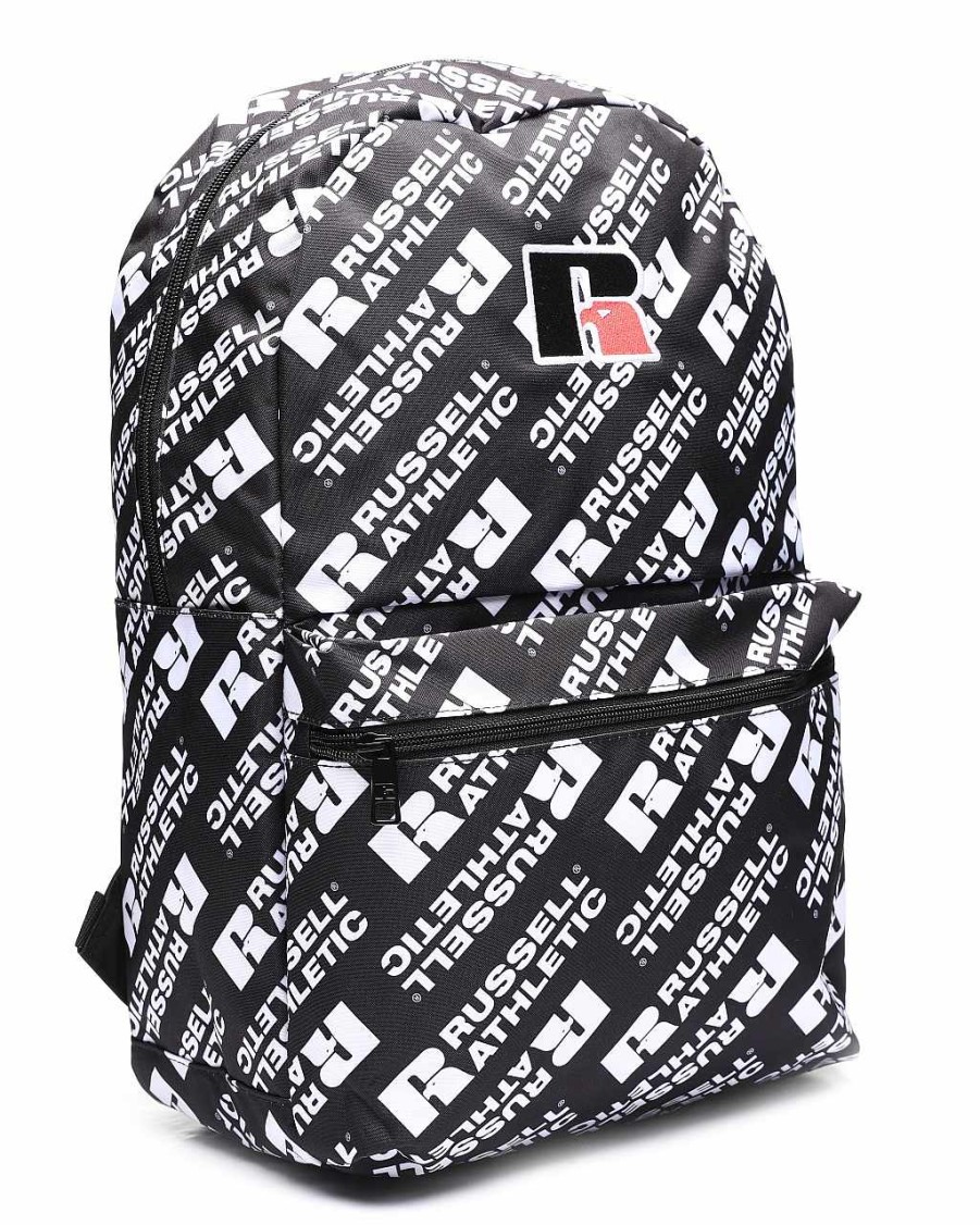 Frauen Russell Athletics Taschen | Anzeigetafel-Rucksack Schwarz-Weiss