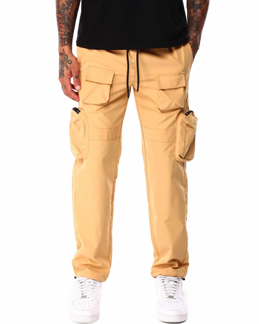 Manner Reason Cargohose | Utility-Jogger Aus Baumwolltwill Von Bondage Braunen