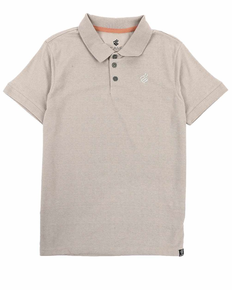 Manner Rocawear Polos | Poloshirt Mit Kontrastfarbbesatz Beige