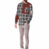 Manner Reason Button-Downs | Overshirt Mit Aufgestickten Totenkopfen Multi